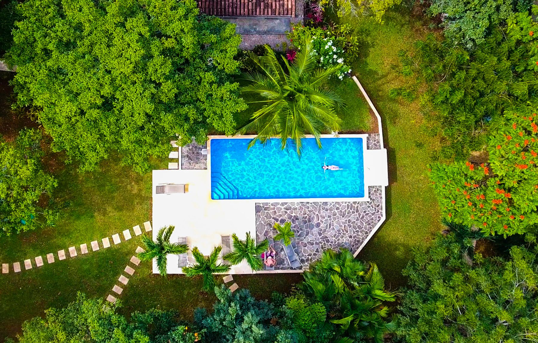 Los Nancites Location Costa Rica vue du ciel piscine