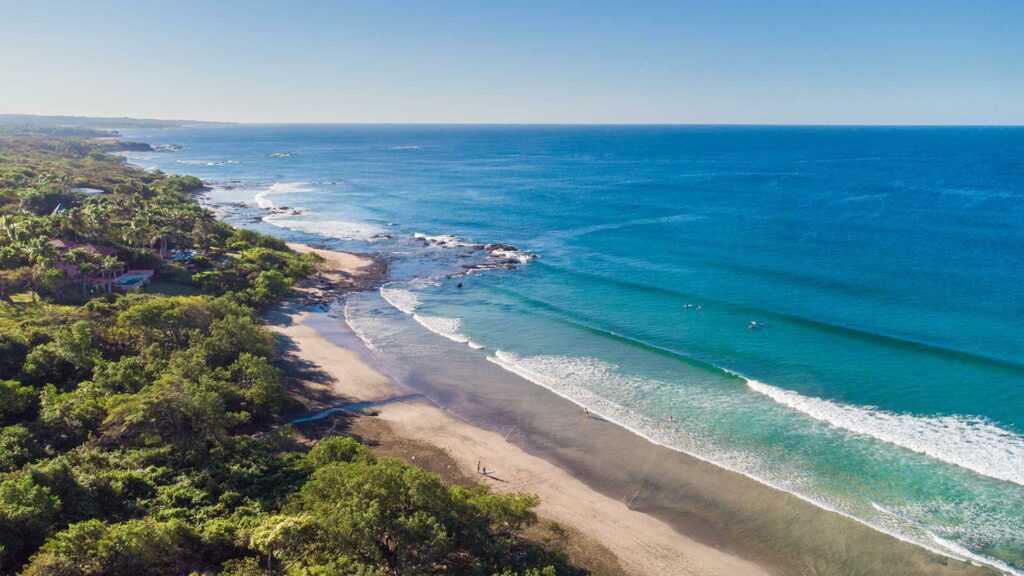 quiet beach in Costa Rica Playa Negra