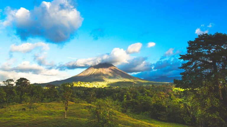 Arenal volcano view Costa Rica tropical landscape