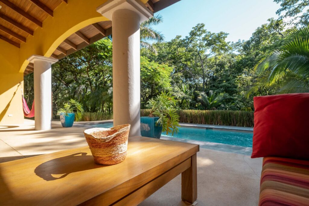Terrase avec piscine privative au Costa rica près d'Avellanas
